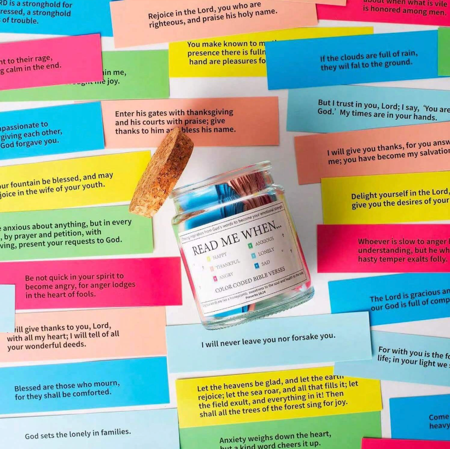 90 Day Bible Verses Jar