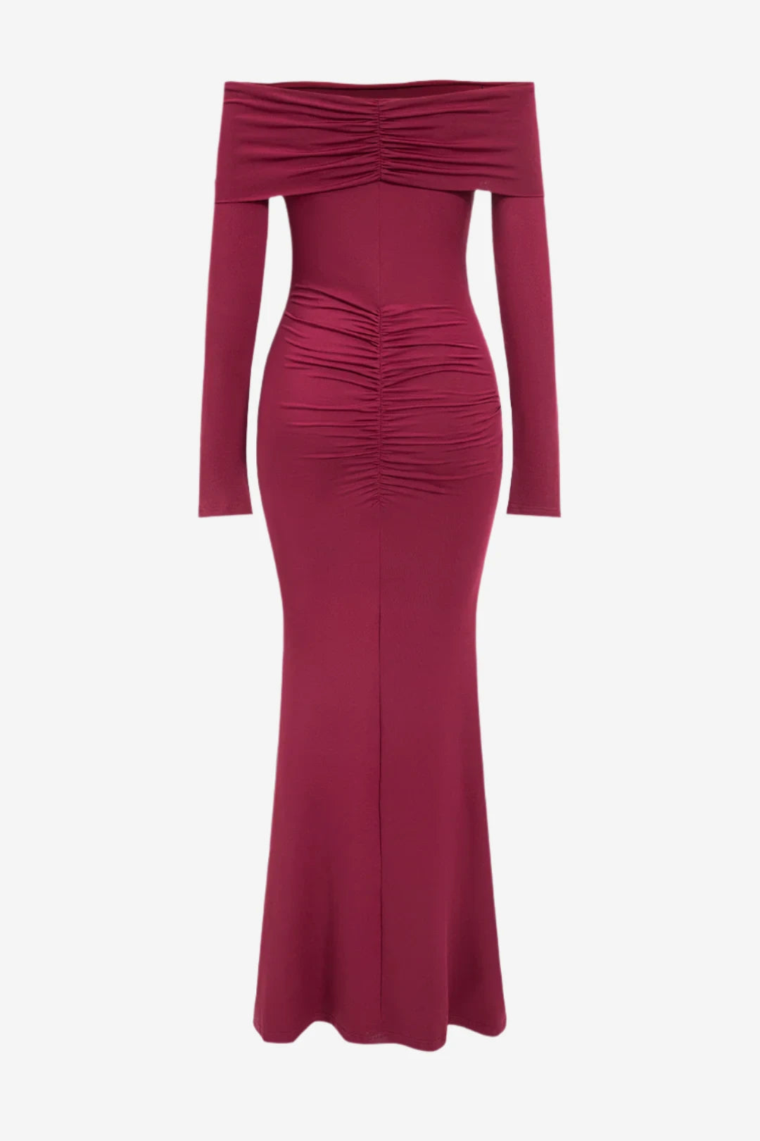 Calista Rouge Drape Gown