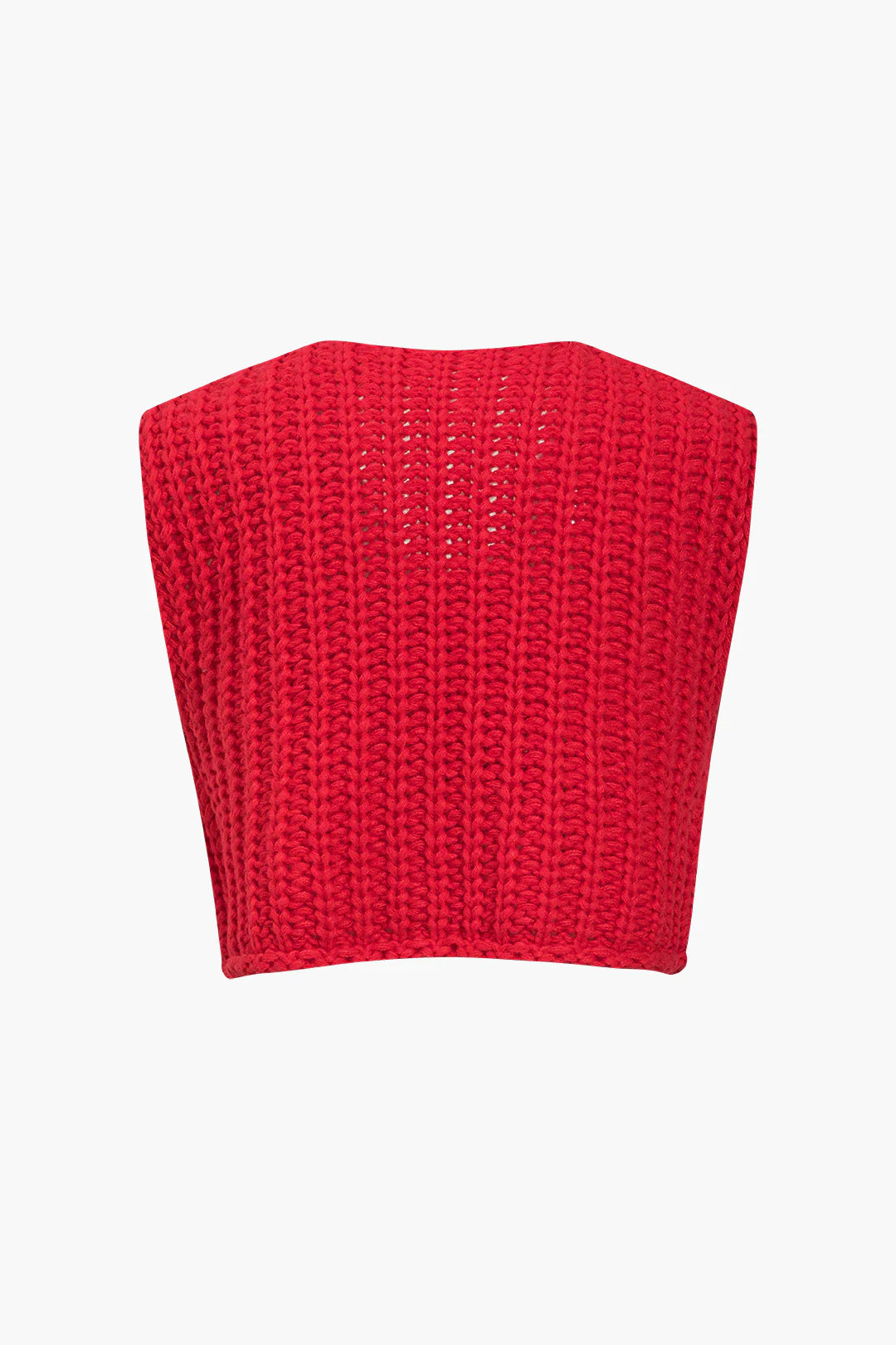 Chunky Knit Cropped Vest