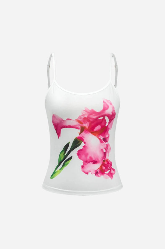 floral print cami top