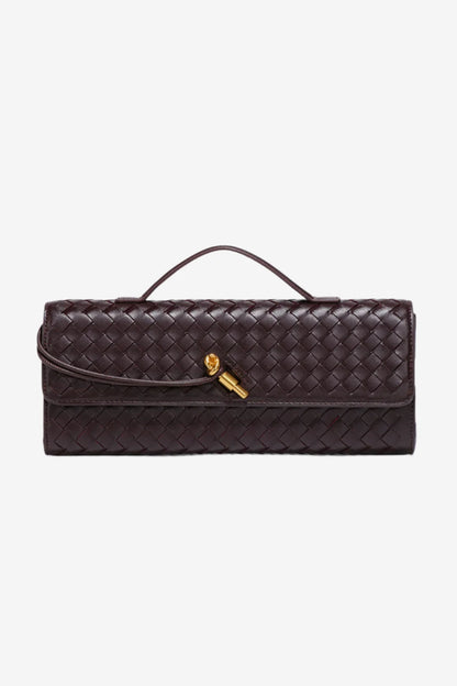 Eterna Black Woven Clutch