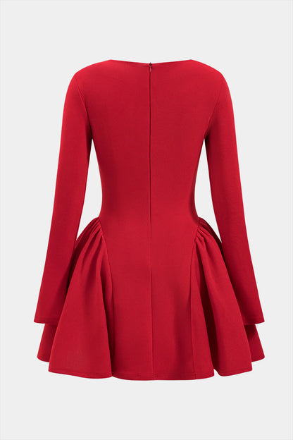 Gianna Red Flare Dress