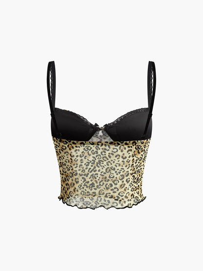 Feline Elegance Sheer Cami