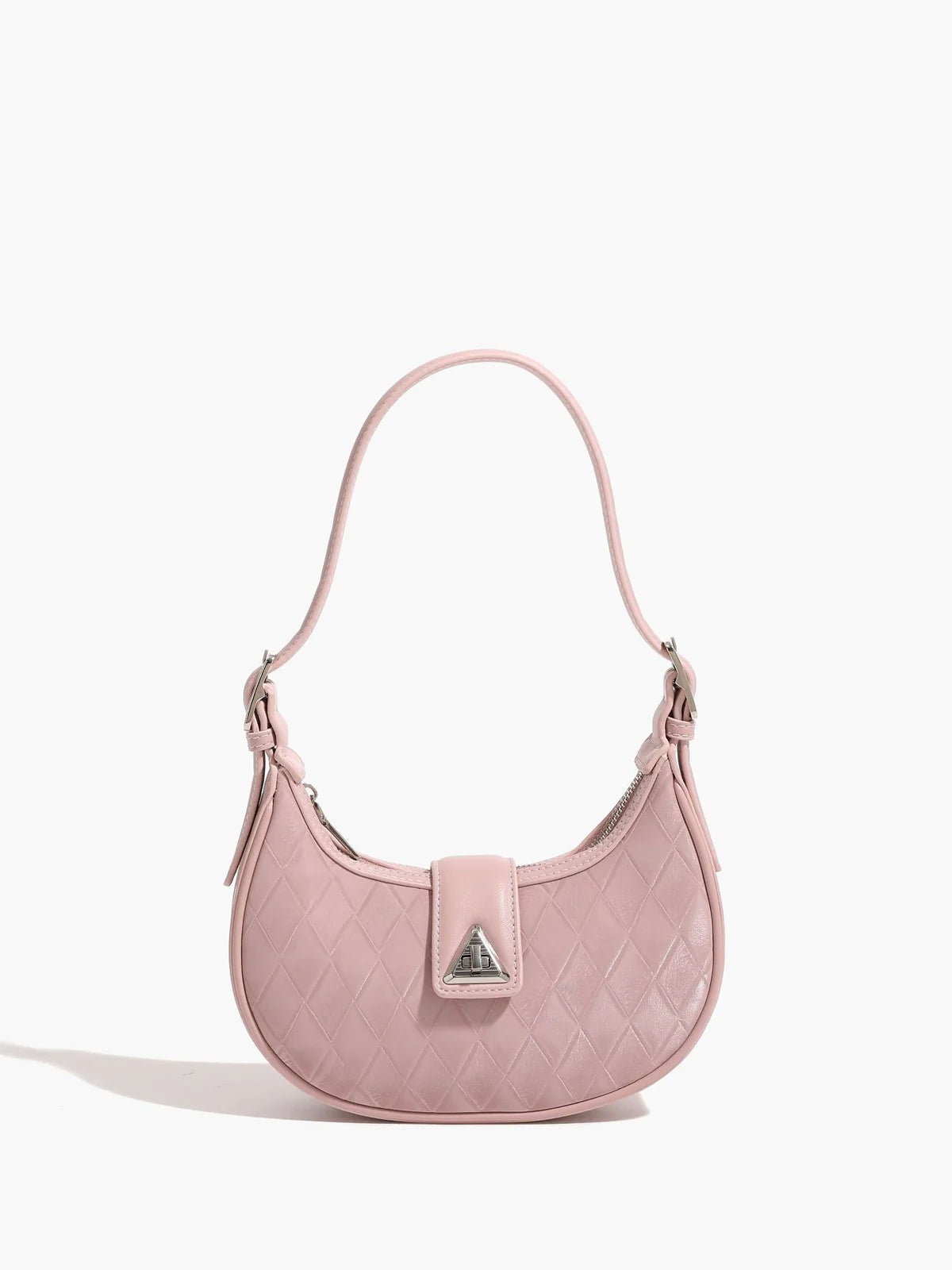 Adjustable Strap Rose Diamond Arc Bag