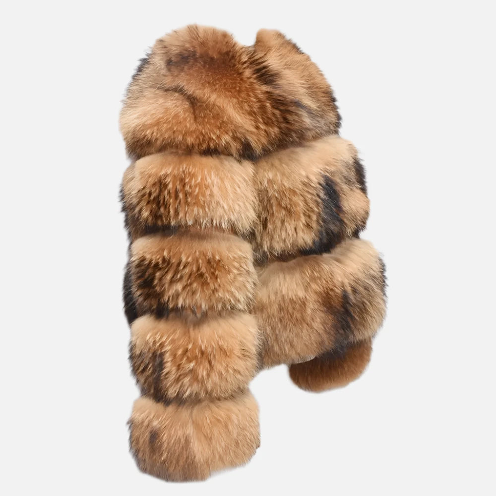 Faux Fur Raccoon Coat