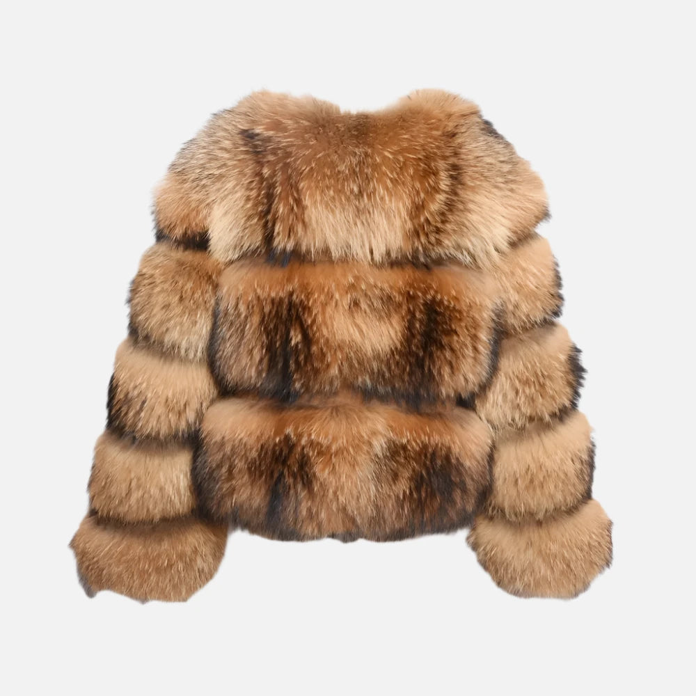 Faux Fur Raccoon Coat