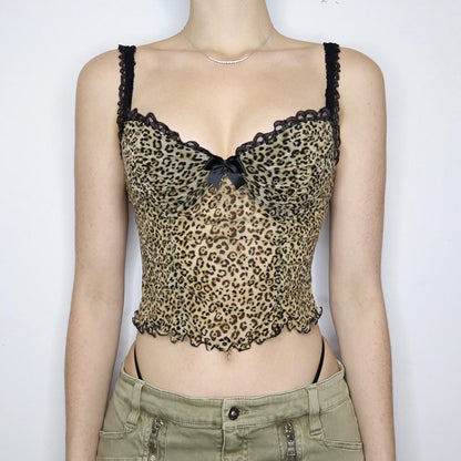 Feline Elegance Sheer Cami