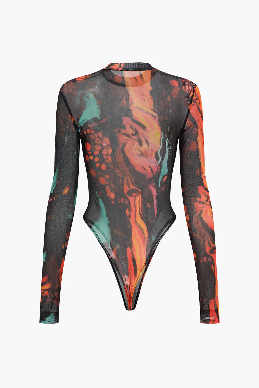 Flame Mesh Bodysuit