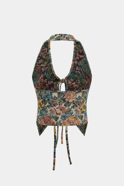 Floral Tapestry Halter